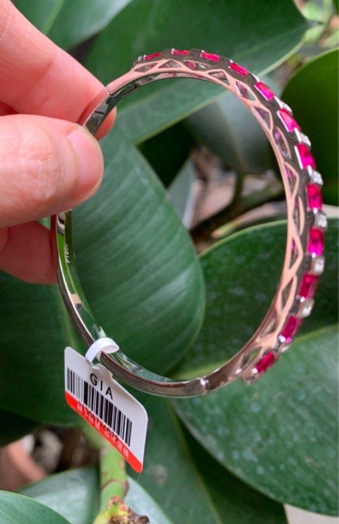 ruby tennis bangle PASSED DIAMOND TESTER PT950 (Category: Bracelets) located in Angeles City. Submitted by aaajaaaded (Listing ID 1413867375, Image 2). Description: FIRM PRICE PLUS SF VIA G PAYMENT FIRST .