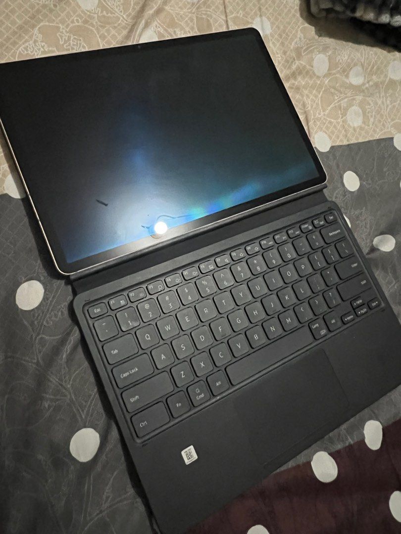 Samsung Galaxy Tab S7+ with Keyboard (Category: Android) located in Mandaluyong City. Submitted by thv_bwee (Listing ID 1413936001, Image 1). Description: - Samsung Galaxy Tab S7 included - Comes with keyboard cover and S Pen - Large display for work and entertainment - Keyboard cover for protection and productivity Unit, keyboard and pen only. With box! All working No issues Good as new.