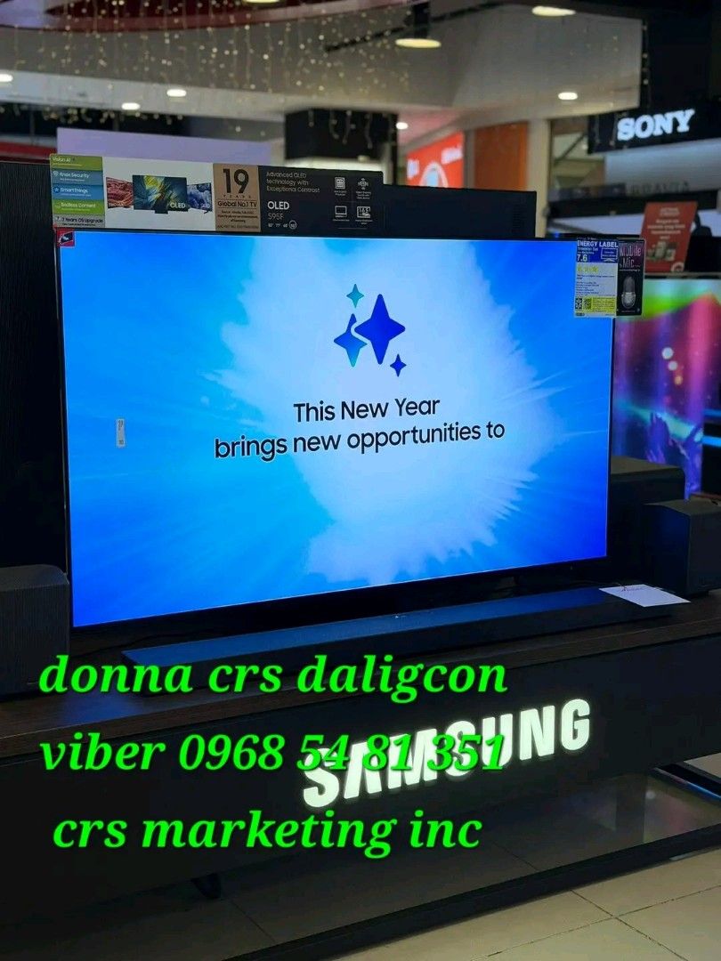 Samsung oled (Category: TV) located in Quezon City. Submitted by daligcon19 (Listing ID 1413936884, Image 1). Description: 🟧 SAMSUNG OLED TV 2025 MODEL FREE SOUNDBAR 55S95F 65S95F 77S95F 83S95F 55S85F 65S85F 🟧 QA55S95F - 80,900 / T420 QA65S95F - 101,000 / HWQ600F QA77S95F - 147,500 / Q800F QA83S95F - 217,300 / Q930F ( free installation and demo within metro manila - wall bracket not included ) QA55S85F - 59,000 / T420 QA65S85F - 78,000 / T420 P