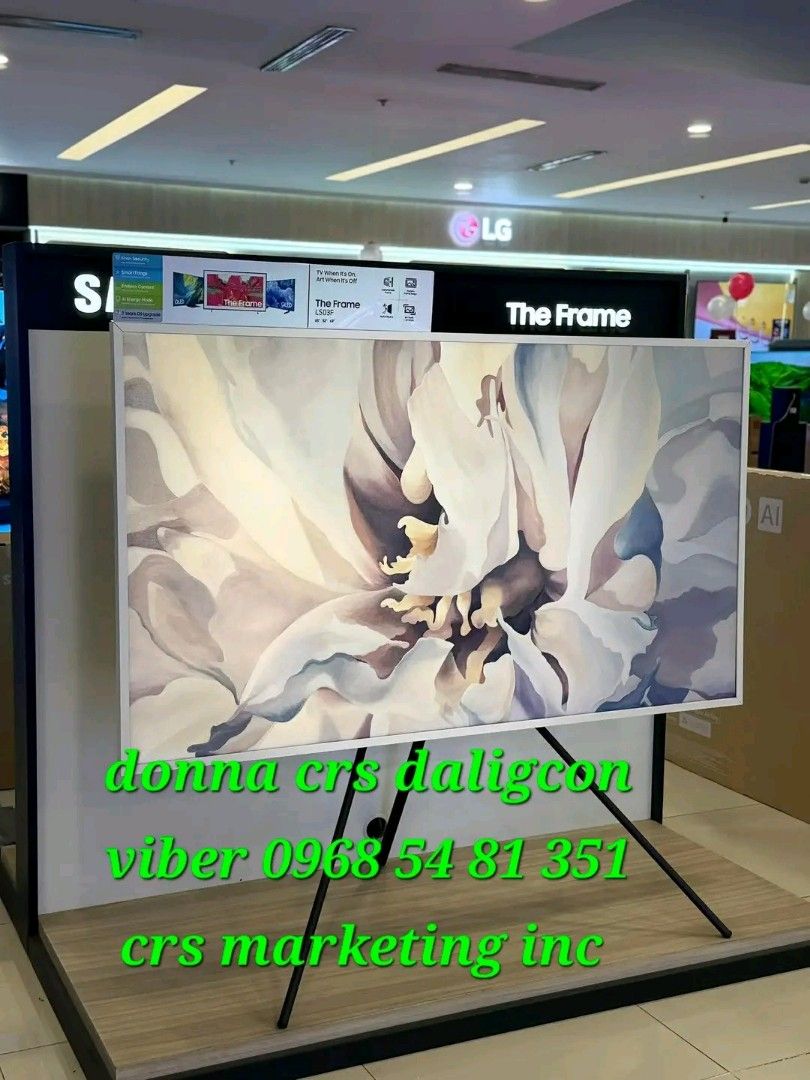 Samsung the frame (Category: TV) located in Quezon City. Submitted by daligcon19 (Listing ID 1413937904, Image 1). Description: 🟧 SAMSUNG THE FRAME TV 2025 MODEL 43LS03F 55LS03F 65LS03F / SAMSUNG SERIF 🟧 FRAME 2025 MODEL QA43LS03F - 43,300 QA55LS03F - 58,300 QA65LS03F - 74,000 SERIF 2024 MODEL QA43LS01D - 43,300 ( limited stocks ) QA55LS01D - 58,300 ( limited stocks ) PRICE MAY CHANGE WITHOUT PRIOR NOTICE BRANDNEW AND SEALED 1 YR WARRANTY PARTS