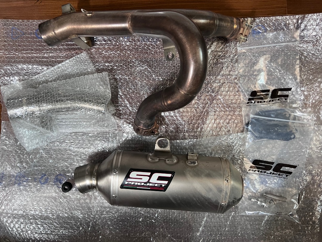 SC Project Titanium Exhaust + Decat Pipe for Ducati Desert X ...