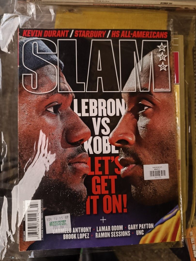 Slam NBA Magazine Kobe vs Lebron (Category: Magazines) located in Muntinlupa City. Submitted by prime_finder (Listing ID 1414045222, Image 1). Description: Slam NBA Magazine Kobe vs Lebron cover 2,500 mahal.