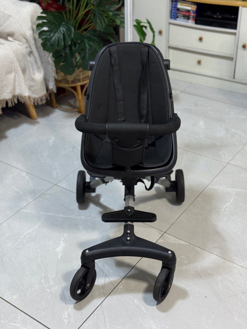 Stroller for Toddler Reversible Foldable with canopy (Category: Strollers) located in Manila. Submitted by missey23 (Listing ID 1413895371, Image 3). Description: - Sleek black stroller - Comfortable seat with safety straps - Sturdy frame with four wheels - Compact and foldable design - Easy to store and travel with - Comfortable handle for pushing. It comes with detachable canopy Rfs: switching color.
