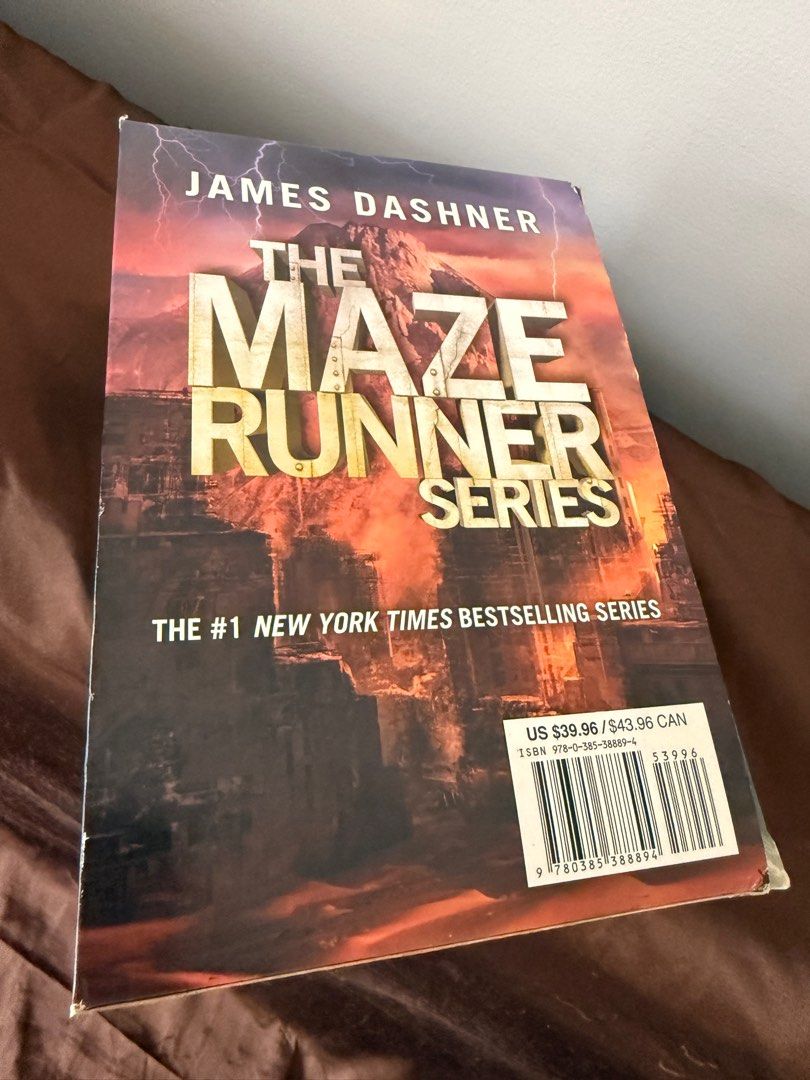 The Maze Runner Book Series (Category: Storybooks) located in Manila. Submitted by hellokitty1978 (Listing ID 1413894420, Image 2). Description: The Maze Runner Book Series (4 books) In very good condition (some ink writing by my son in the box).