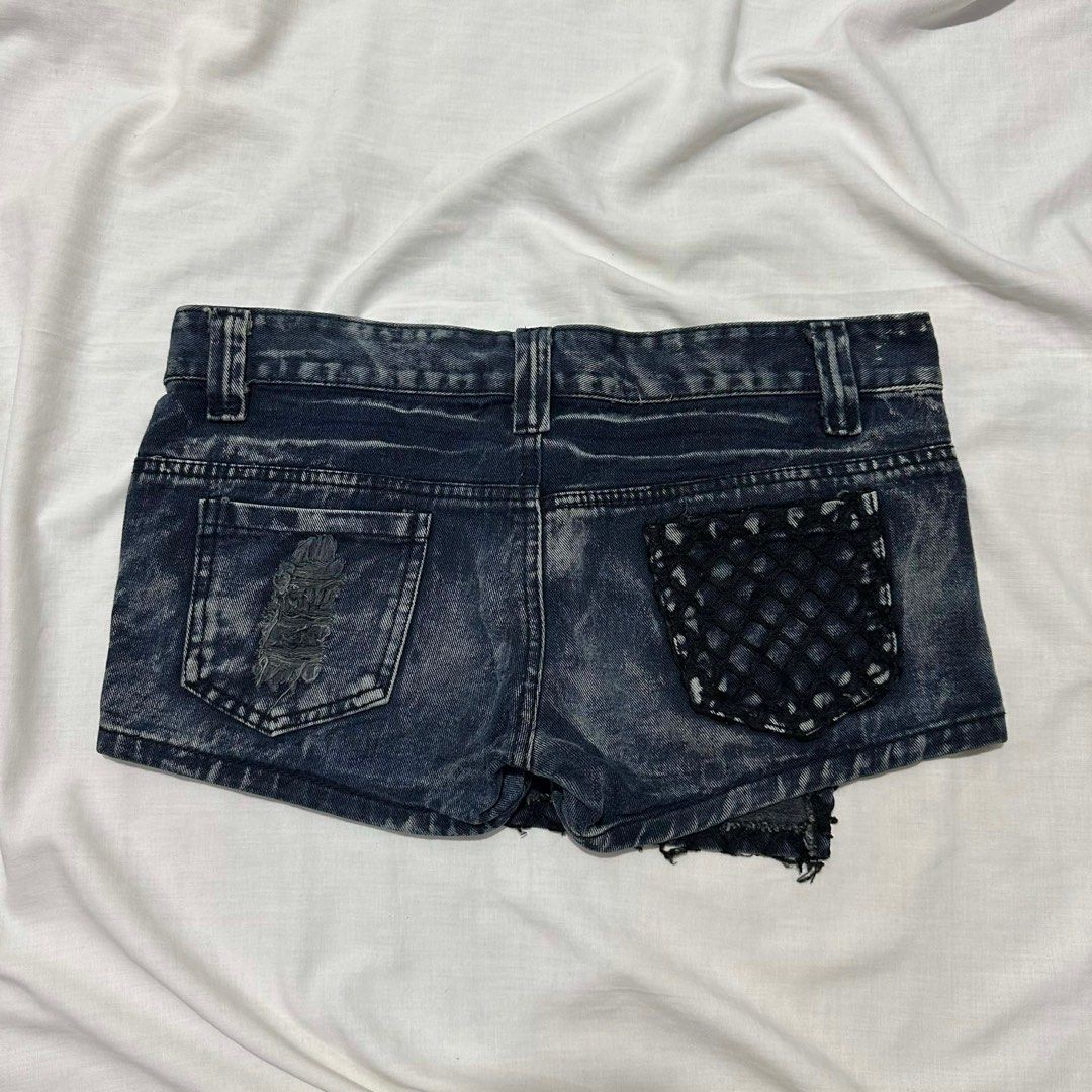 Vintage Denim Studded Fishnet Detailing Distressed Micro Skort # y2k 2000s alt grunge punk gyaru d.i.a (Category: Shorts) located in Balanga. Submitted by grotesque (Listing ID 1413958740, Image 3). Description: * In great condition, no flaws. Labeled a size large. * Measurements laying flat ↯ Waist: 16 (x2) inches Length: 9 “ ⫘⫘⫘⫘⫘⫘⫘⫘⫘⫘⫘⫘⫘⫘⫘⫘⫘⫘⫘⫘⫘⫘ MOP ➳ GCash / Bank transfer / PayMaya MOD / Courier ➳ J&T Express .
