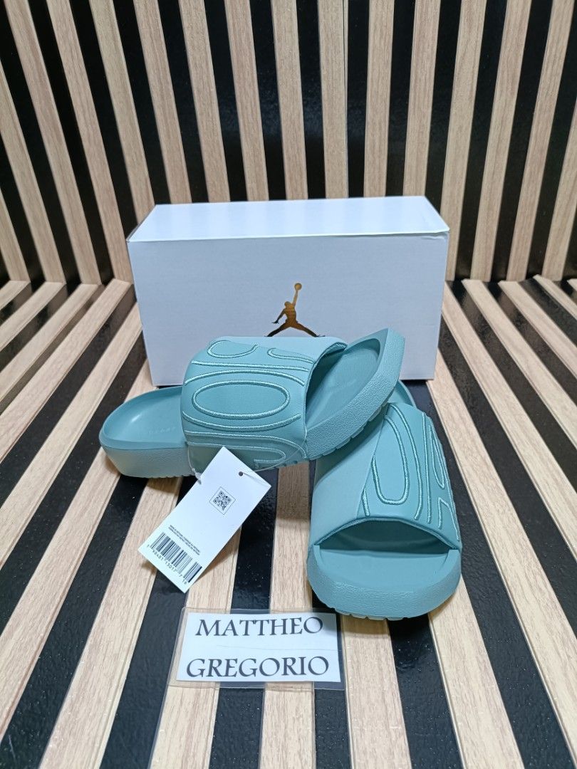 Womens Jordan NOLA (cannon) (Category: Slippers and slides) located in Manila. Submitted by supermat (Listing ID 1413957054, Image 1). Description: BRAND NEW 200% ORIGINAL BELOW SRP 2,595 Size 5 6 7 8 womens ON HAND.