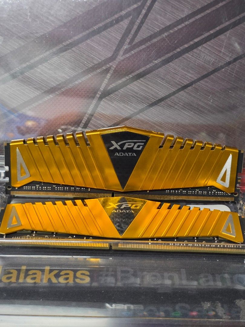 XPG ADATA DDR4 8GB 2666MHz 1.2V (Category: Desktops) located in Taguig. Submitted by aryaannn_ (Listing ID 1413983621, Image 1). Description: XPG ADATA DDR4 8GB MODEL: AX4U266638G16-BRZ COLOR: Gold / Black DDR4 2666(16)8GX8 CL 16-18-18 1.2V 2,500 EACH❗️❗️❗️.