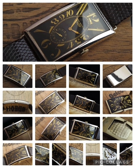1939 Ultra Rare Early Tissot Omega Watch Co Banana Exploding Numbers ...