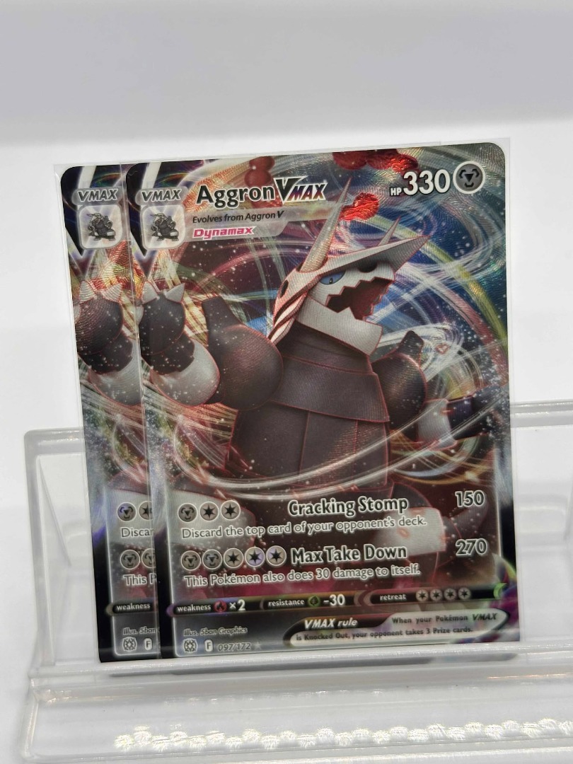 Aggron VMAX #97 Pokemon Brilliant Stars, Hobbies & Toys, Toys & Games ...