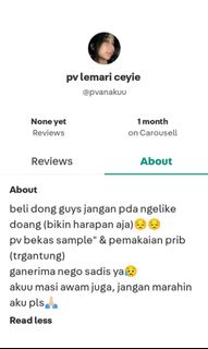 (Kategori: ) berada di . Dikirim oleh putriiw (ID iklan 1414222127, Gambar 1). Deskripsi: .