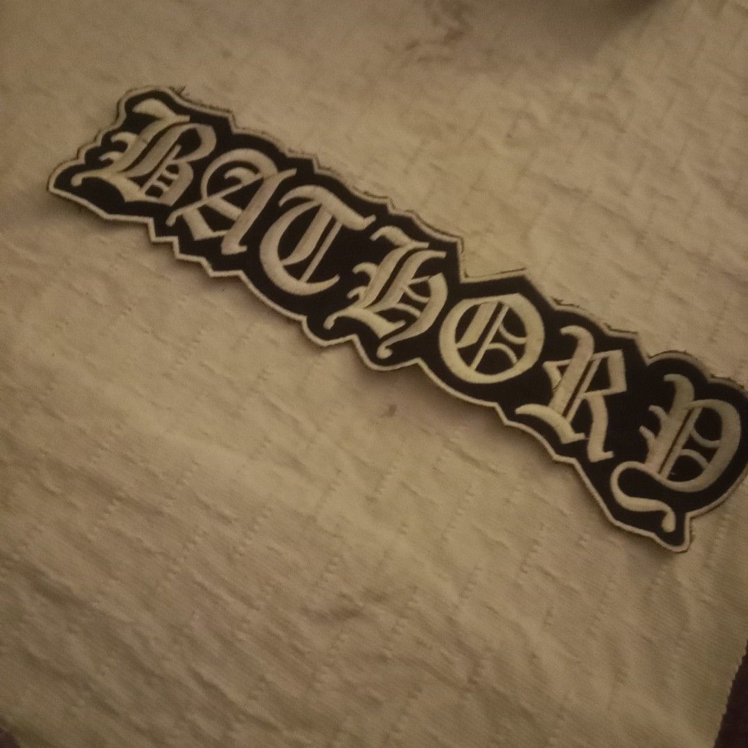 Bathory Back Patch (Category: Fan Merchandise) located in Kuala Lumpur. Submitted by gravestar777 (Listing ID 1403180139, Image 2). Description: Super rare backpatch that will be awesome for your battle vest if you are into old school swedish extreme metal you gotta have this! so cheap that it's only rm50 No fussy customers please.