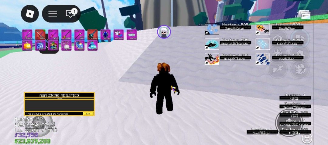 Blox Fruits Account - MAX RANDOM (Category: Game Gift Cards & Accounts) located in Quezon City. Submitted by jhner (Listing ID 1414094411, Image 1). Description: random max level account.
