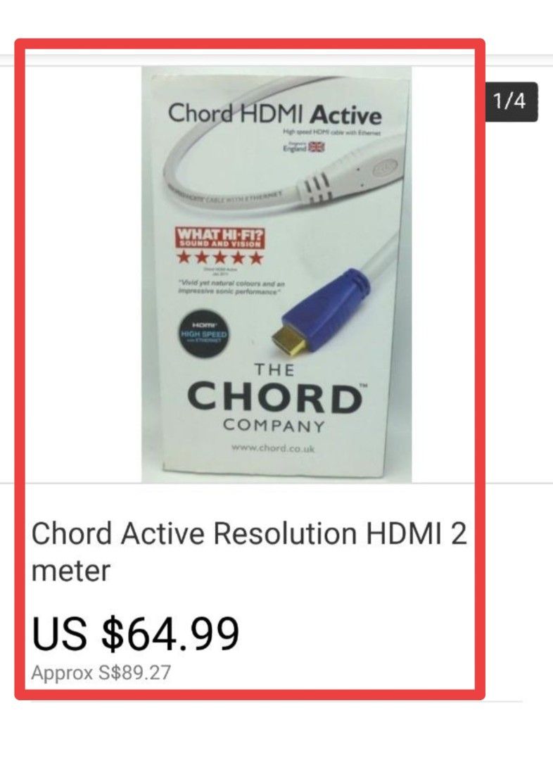 Chord HDMI Cable65561105303427111