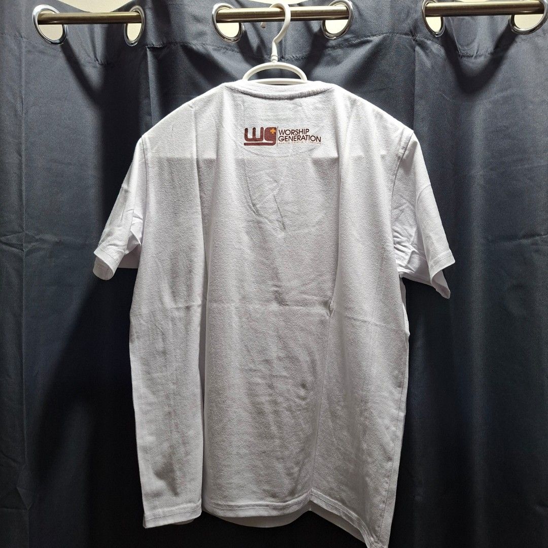 Christian/Catholic T-shirts - M (Category: Tshirts & Polo Shirts ) located in Makati City. Submitted by kenan.g (Listing ID 1414127905, Image 2). Description: Pre-loved Catholic-Christian t-shirts (1) Worship Generation shirt - Medium size - Color white (2) JesCom Panunumpa shirt - Medium size - Color sky blue (3) Salt & Light shirt - Medium size - Color dark blue (4) 51st International Eucharistic Congress shirt - Medium size - Color red (5) Mot