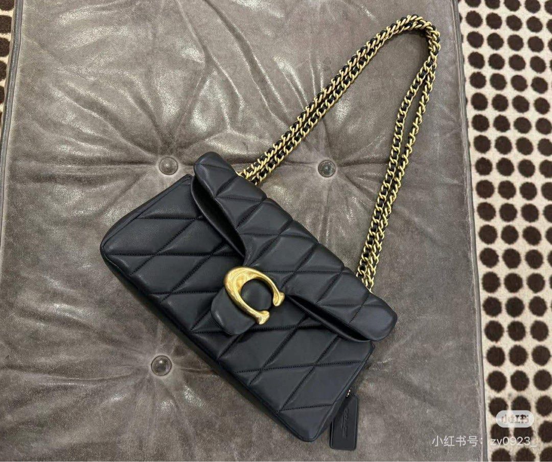 Coach Pillow Tabby Shoulder Bag (Category: Luxury Bags & Wallets) located in Manila. Submitted by jay_cee241623 (Listing ID 1414090032, Image 1). Description: - Coach Pillow Tabby shoulder bag - Quilted design - Gold-tone chain strap - Signature 'C' clasp closure - Rectangular shape - Flap closure - Ideal for casual outfits SUPERSALE COACH BAG 🤩 🖇 4,000 + SF 🖇 💯% Authentic & Brandnew 💯% Complete Inclusions.