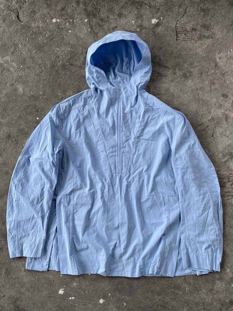 COS Hooded Pullover Jacket (Category: Coats, Jackets and Outerwear) located in Lipa City. Submitted by dcd1217 (Listing ID 1414247123, Image 1). Description: - COS light blue hooded jacket - Half-zip closure - Hooded design - Long sleeves - Relaxed fit - Split hem - Lightweight material - COS logo visible - ykk zipper Shipped via jnt Message me for any concerns.