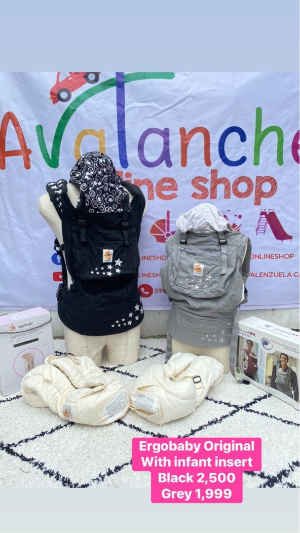 Ergobaby Original with infant insert (Category: Carriers & Slings) located in Manila. Submitted by avalanchesonlineshopmainacount (Listing ID 1414128345, Image 1). Description: .
