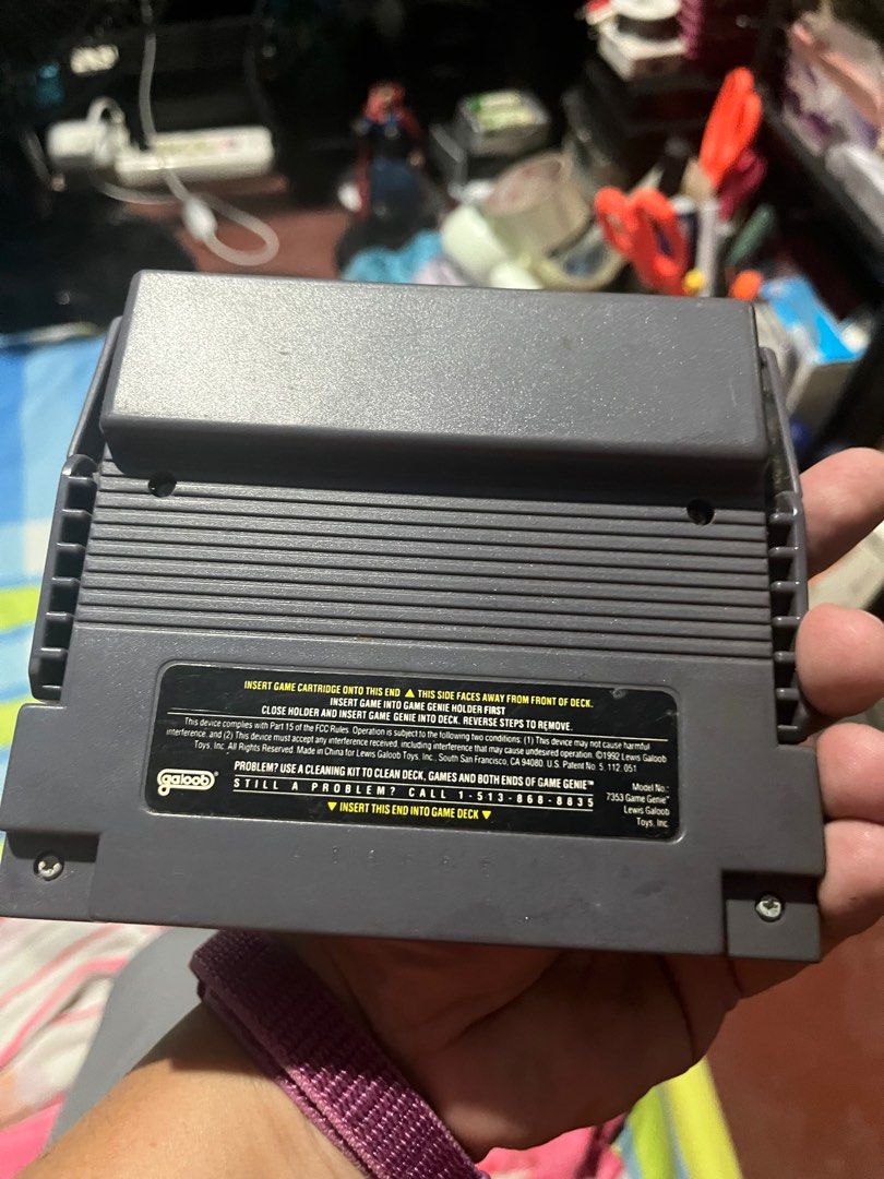Game Genie Video Game Enhancer (Category: Nintendo) located in Quezon City. Submitted by triggerman25 (Listing ID 1414128095, Image 2). Description: For sale only tested working before yung may Snes pa ako declared as Defective nlng no return no warranty cross posted to other group Gcash Payment buyer will book & pay the rider Loc near Tomas Morato Qc Thanks admin.