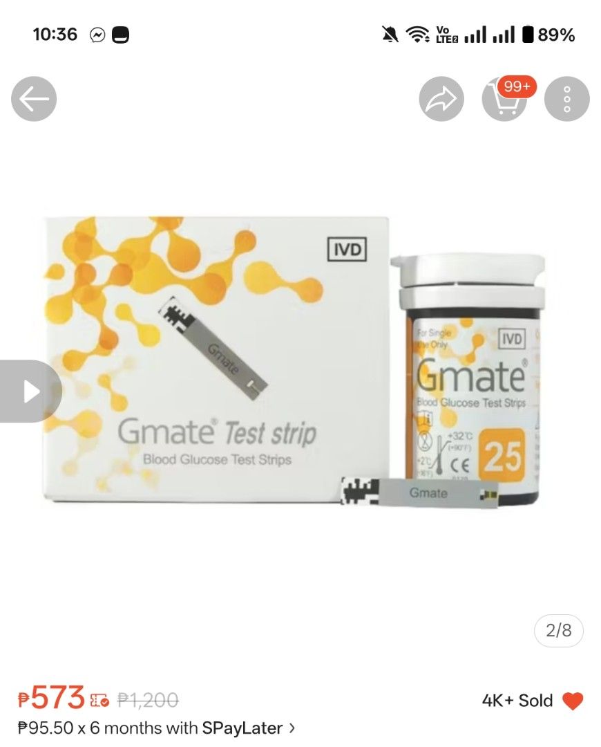 Gmate Blood Glucose Test Strips (Category: Medical Supplies & Tools) located in Cavite. Submitted by default.introvert29 (Listing ID 1414196600, Image 3). Description: Free lancets.
