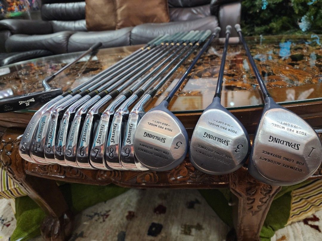 Golf Spalding Set (Category: Golf) located in Paranaque City. Submitted by manilagolfmarket (Listing ID 1414104685, Image 1). Description: For Sale Spalding Set *Spalding Legacy steel shaft irons *Spalding woods and driver. *Spalding bag included for only 7.3k pick up Bf Paranaque free shipping within MM..