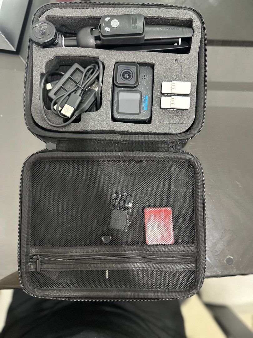 GoPro HERO11 Black Action Camera (Category: Cameras) located in Quezon City. Submitted by eskolotes (Listing ID 1414112187, Image 1). Description: GoPro HERO11 Black action camera with: - Carrying case - Yunteng Selfie Stick/Tripod with remote - Charging dock - USB cable - Two batteries - 256 GB memory card - Ready to use for your adventures!.