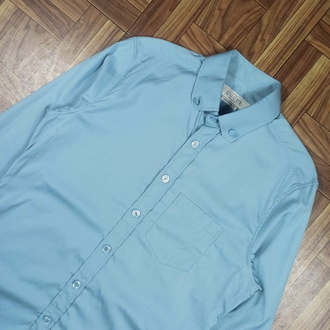 Gucci Uniform Longsleeve (Category: Tshirts & Polo Shirts ) located in Bacolod City. Submitted by freshstuff13 (Listing ID 1414179838, Image 2). Description: Gucci Uniform Longsleeve Good as new Size 39 on tag 30 x 20 inches ₱1999 + SF DM if interested 📩.