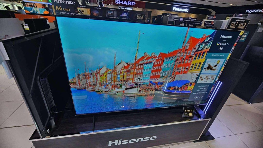 HISENSE SMART GOOGLE TV (Category: TV) located in Quezon City. Submitted by maryann.dimalanta (Listing ID 1414210181, Image 2). Description: Hisense SMART GOOGLE TV 32A4N-9,200 43A4N - 12,800 55A6Q uhd vidaa - 20,800 65A6Q uhd vidaa -30,200 75A6Q uhd vidaa - 41,800 QLED VIDAA 43Q6Q - 18,000 50Q6Q - 21,000 55Q6Q -24,800 65Q6Q - 36,400 75Q6Q - 52,000 85Q6Q - 75,000 QLED GOOGLE 55Q7Q - 30,300 65Q7Q - 39,000 75Q7Q - 59,000 85Q7Q - 84,000 100Q7Q - 150