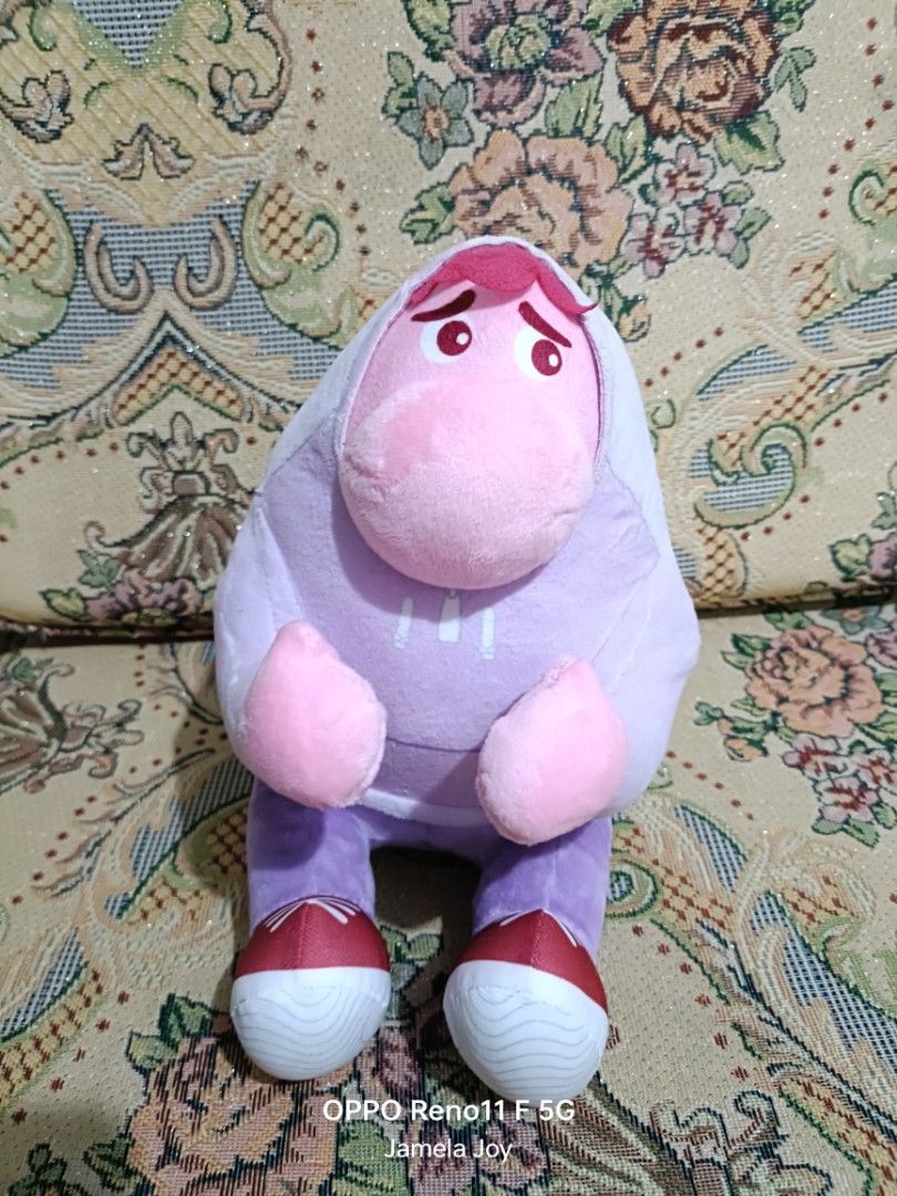 Inside Out 2 Embarassment Plush Toy (Category: Plushies & Soft Toys) located in Baguio. Submitted by jamela.joy.shoppe15 (Listing ID 1414245301, Image 1). Description: - Official Inside Out 2 plush toy - Features Embarassment in his iconic purple outfit and red shoes - Soft and huggable design - Includes original tag - Perfect for fans of the movie!.