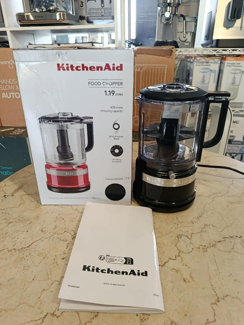 KITCHEN AID FOOD CHOPPER 1190ML (Category: Other Kitchen Appliances) located in Bulacan. Submitted by iamvanillapeach (Listing ID 1414101809, Image 3). Description: Brand new. Limited stocks only. With 30 days service warranty . You can try in actual if pick up. We can deliver nationwide. 📩.