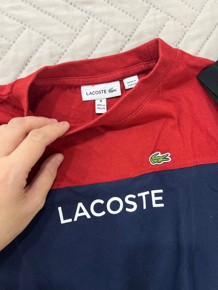 Lacoste Shirt for Kids (Category: Babies & Kids Fashion) located in Rizal. Submitted by lynneber (Listing ID 1414088004, Image 2). Description: Size 4.