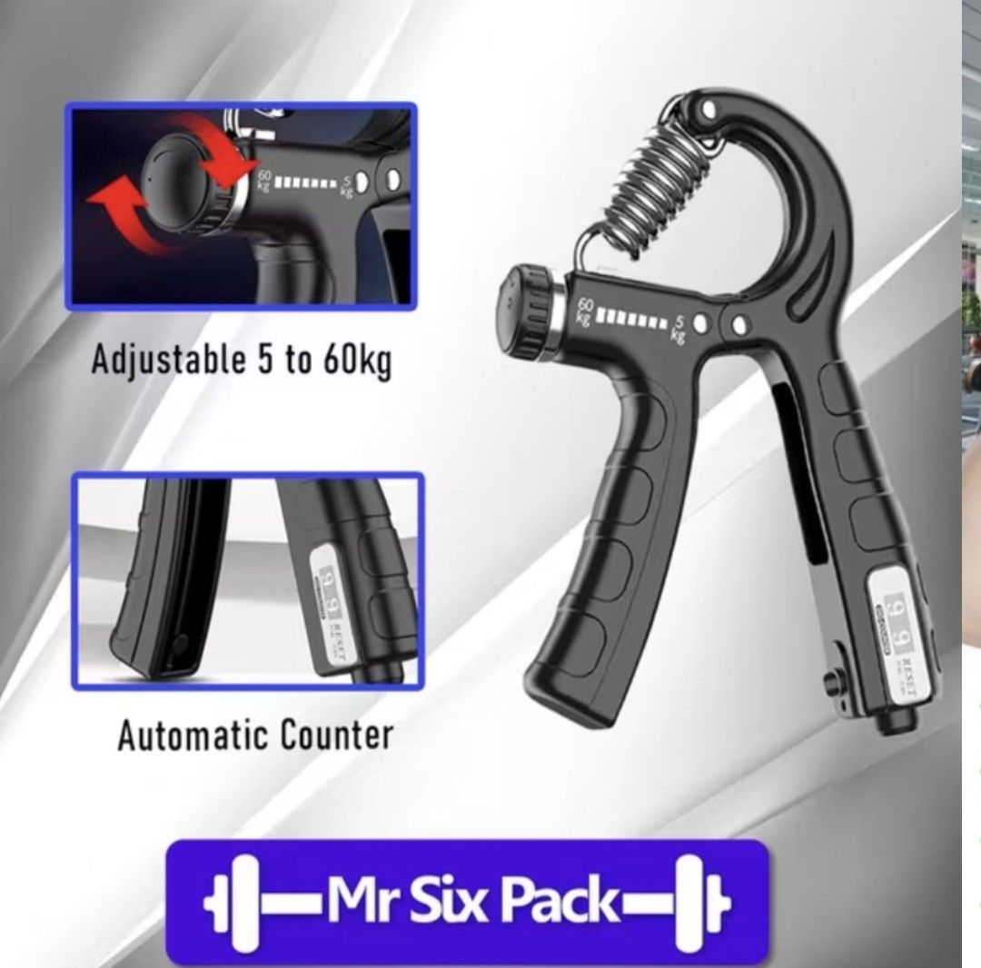 Forearm 6pack Mr Six Pack Adjustable Hand Grip Strengthener, Sports Equipment, Other ...