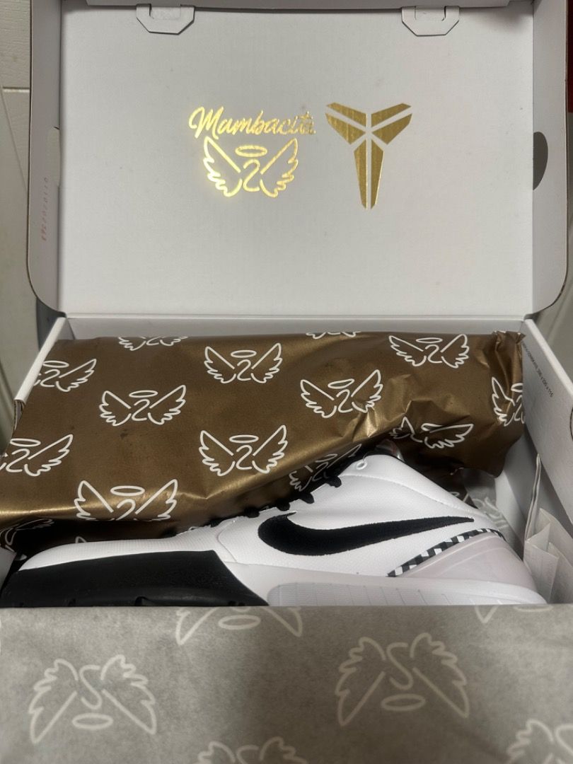 Nike Kobe 4 Protro Mambacita (Category: Sneakers) located in Manila. Submitted by njude888 (Listing ID 1414165295, Image 2). Description: BRAND NEW DEAD STOCK WITH RECEIPT - Nike Kobe Mambacita sneakers - Size 9 - Negotiable.