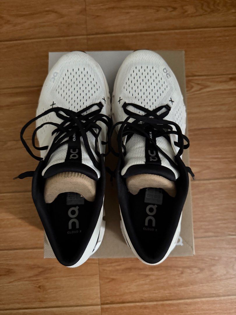 On Cloud X4 size 12 (Category: Sneakers) located in Cainta. Submitted by arvin.braganza (Listing ID 1414076921, Image 3). Description: FOR SALE‼️ On Cloud X4 Lightly used condition Size 12 Complete with box “Ivory Black” Cainta, Rizal. DM me if interested. Thank you!.