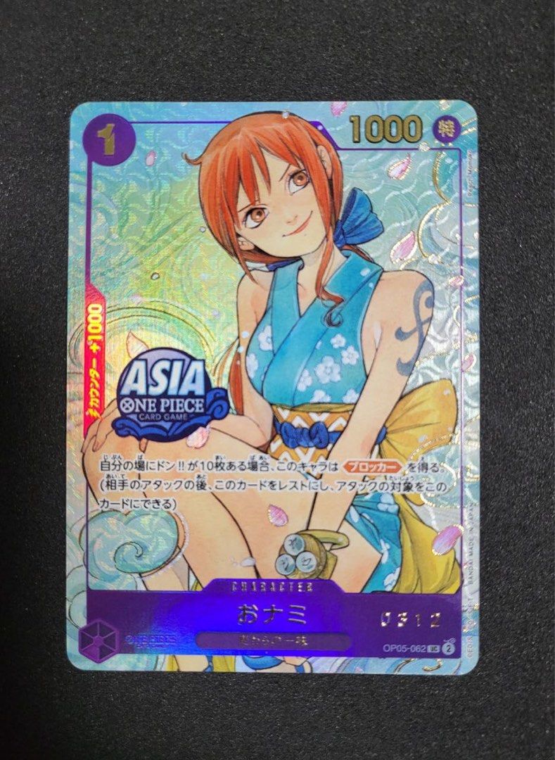 One piece O-Nami SERIAL Serialized OP05-062 From TREASURE CHEST VOL.1.  Serial 0312, Hobbies & Toys, Toys & Games on Carousell