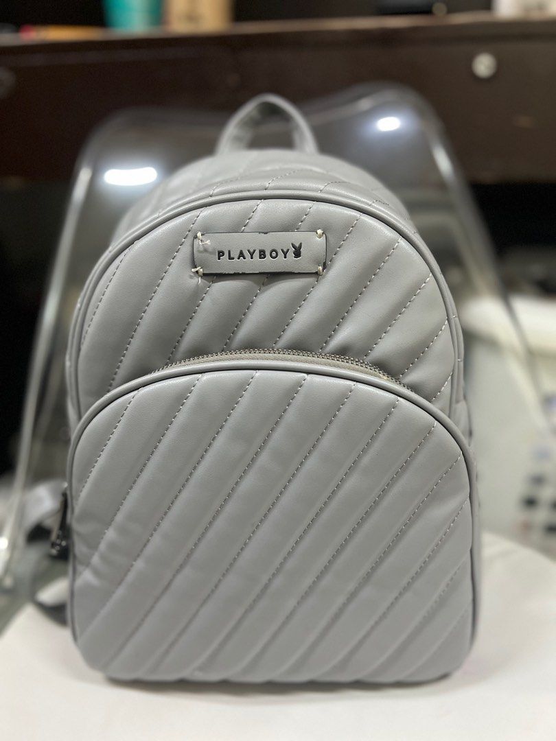 PLAYBOY BUNNY Quilted Ladies Backpack (Category: Backpacks) located in Quezon. Submitted by achicoco (Listing ID 1414203861, Image 1). Description: -PU leather - Main compartment with zip fastening - 1 Inner zip pocket - 1 Inner pocket sleeve - 1 Front zip pocket - Lined interior - 100% Authentic & Brand New Last Price: 800.