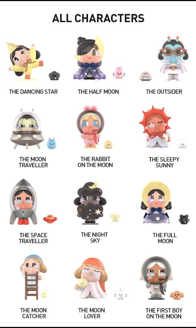 Pop Mart Crybaby Crying to the moon series, Hobbies & Toys, Toys
