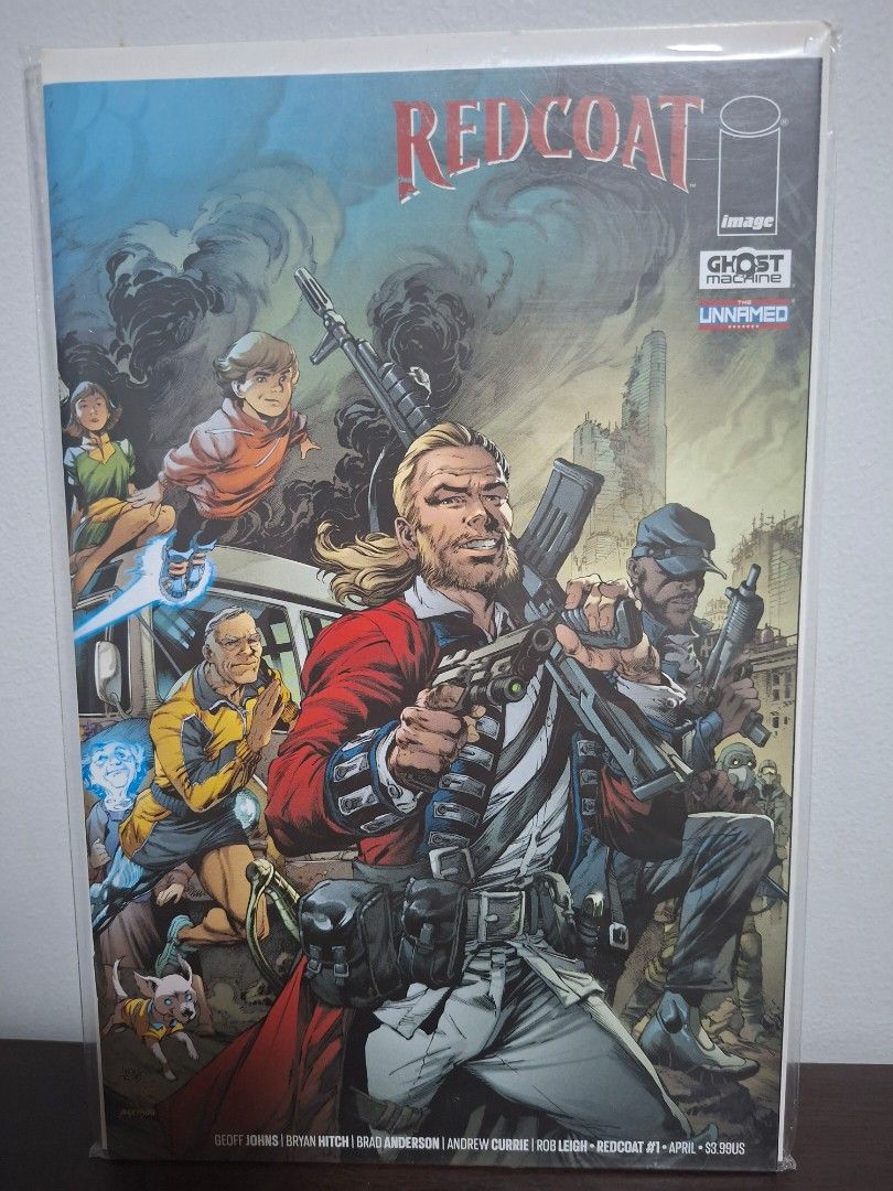Redcoat #1 by Geoff Johns and Bryan Hitch (Category: Comics & Manga) located in Quezon City. Submitted by decluttersaleph (Listing ID 1414245038, Image 1). Description: - Redcoat #1 comic book - Published by Image Comics - Includes protective sleeve.
