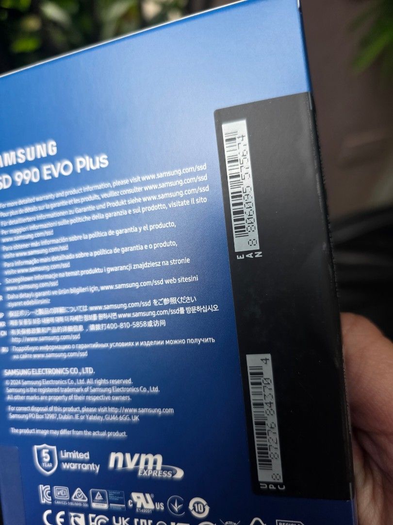 Samsung 990 evo plus m.2 1tb (Category: Hard Disks & Thumbdrives) located in Manila. Submitted by calyxx15 (Listing ID 1414054668, Image 3). Description: Samsung 990 evo plus m.2 brand new sealed 100% legit Samsung 990 Evo Plus PCIe 4.0 x4 / 5.0 x2 NVMe M.2 SSD 1TB.