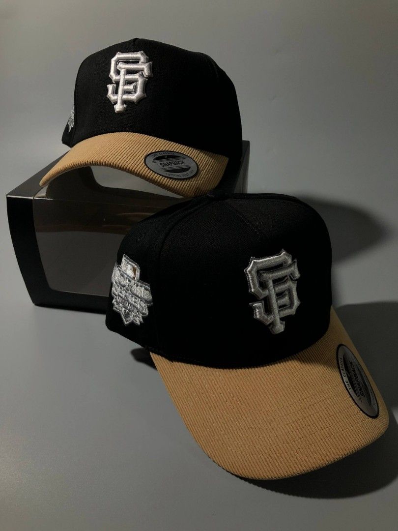San Francisco Giants Corduroy Cap (Category: Caps & Hats) located in Quezon City. Submitted by dshop_ph (Listing ID 1414232999, Image 1). Description: - San Francisco Giants cap - Features team logo on front - Includes World Series patch - Black crown - Corduroy brim - Snapback style - Unworn condition ✔️ pang porma ✔️ pangregalo mo sa jowa ✔️ regalo mo sa sarili mo dahil deserve mo ✔️ dagdag pogi points ✔️ snapback ✔️ with box included ✔️ new IG