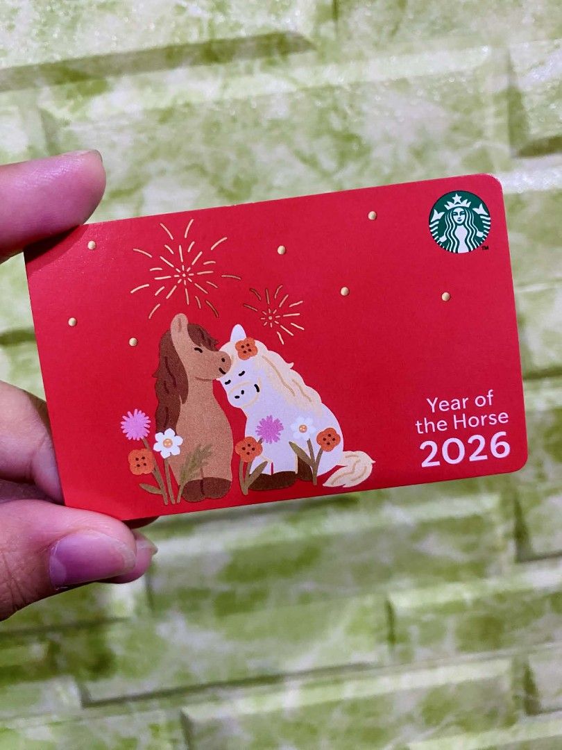 Starbucks PH CNY Horse card (Category: Store Credits) located in Manila. Submitted by mj4yfr4ncis (Listing ID 1414053831, Image 1). Description: Starbucks PH CNY Horse card Php 100 each (zero load, unregistered, reloadable) Shipping from Tondo Manila Thanks 🙂.