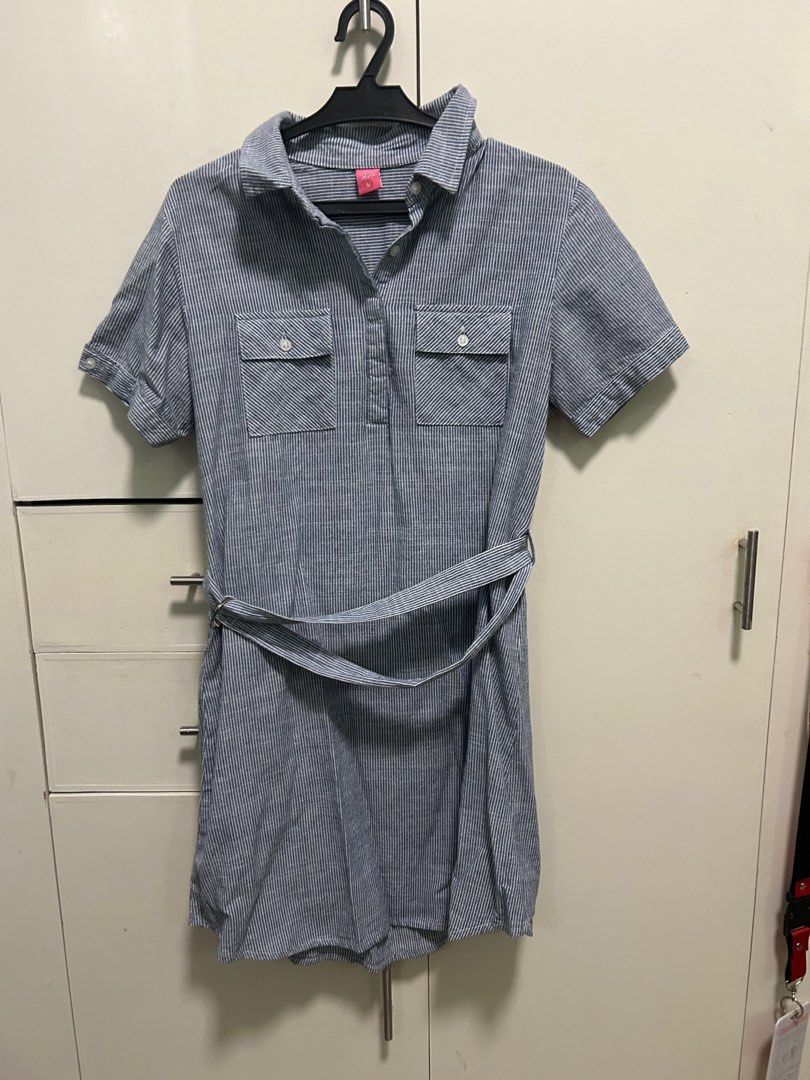 Striped Dress with Belt (Category: Dresses) located in Tanauan. Submitted by zelraileen (Listing ID 1414208152, Image 2). Description: M on tag no flaws.