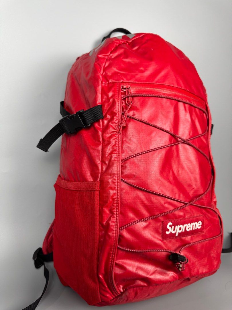 SUPREME FW17 CORDURA BACKPACK (Category: Backpacks) located in Baguio. Submitted by stockedclothing047 (Listing ID 1414172583, Image 3). Description: SUPREME FW17 CORDURA BACKPACK (VERY GOOD CONDITION) 6880 NOTE* NEEDS WASH ON SOME PARTS, NORMAL SIGNS OF WEAR.