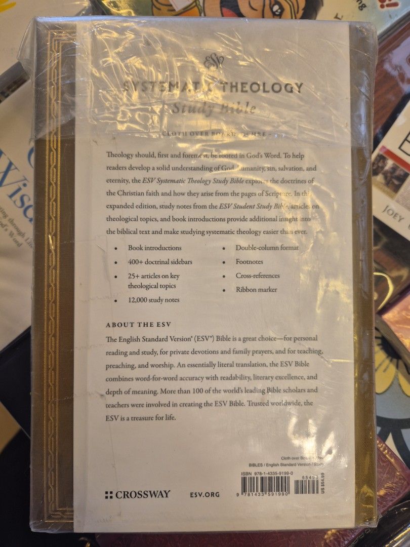 Systematic Theology Study Bible (Category: Religion Books) located in Paranaque City. Submitted by monicaboo (Listing ID 1414059401, Image 2). Description: study Bible ESV.