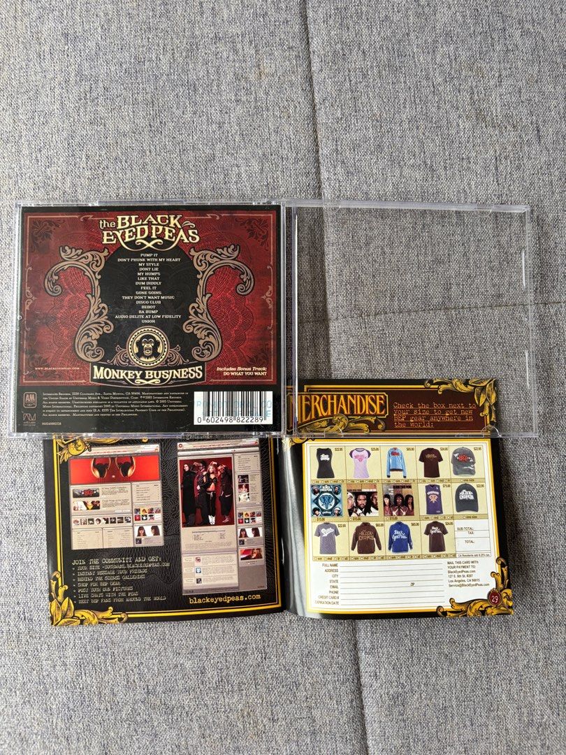 The Black Eyed Peas - Monkey Business CD (Category: CDs & DVDs) located in Manila. Submitted by _minimalist__ (Listing ID 1414053567, Image 3). Description: Item untested.