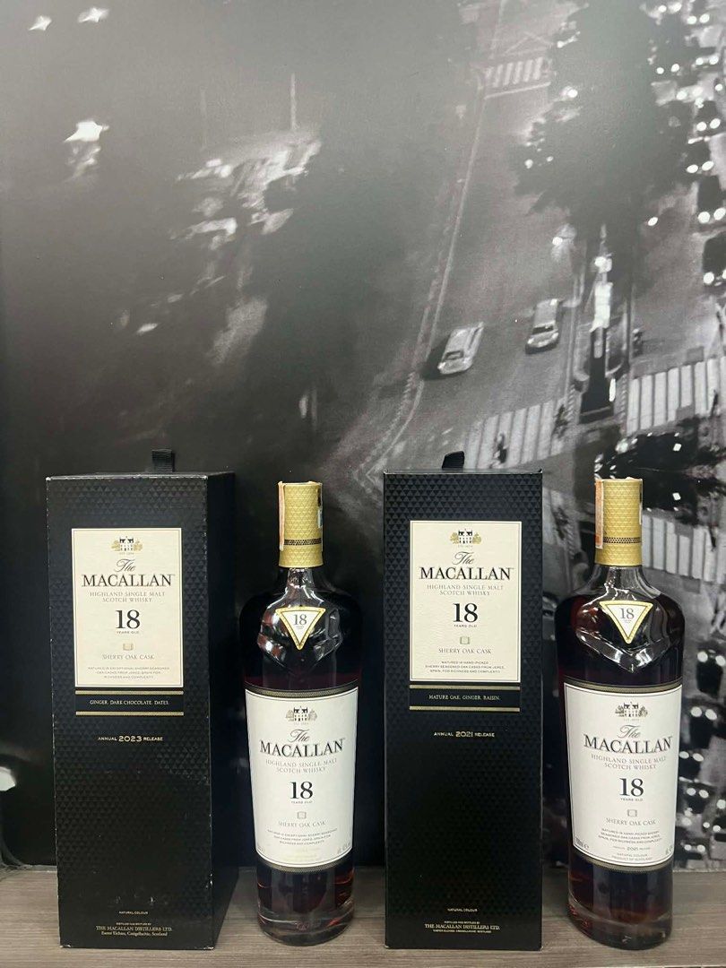 The Macallan 18 Year Old Sherry Oak Cask (Category: Beverages) located in Manila. Submitted by coolwinddd (Listing ID 1414074006, Image 2). Description: .