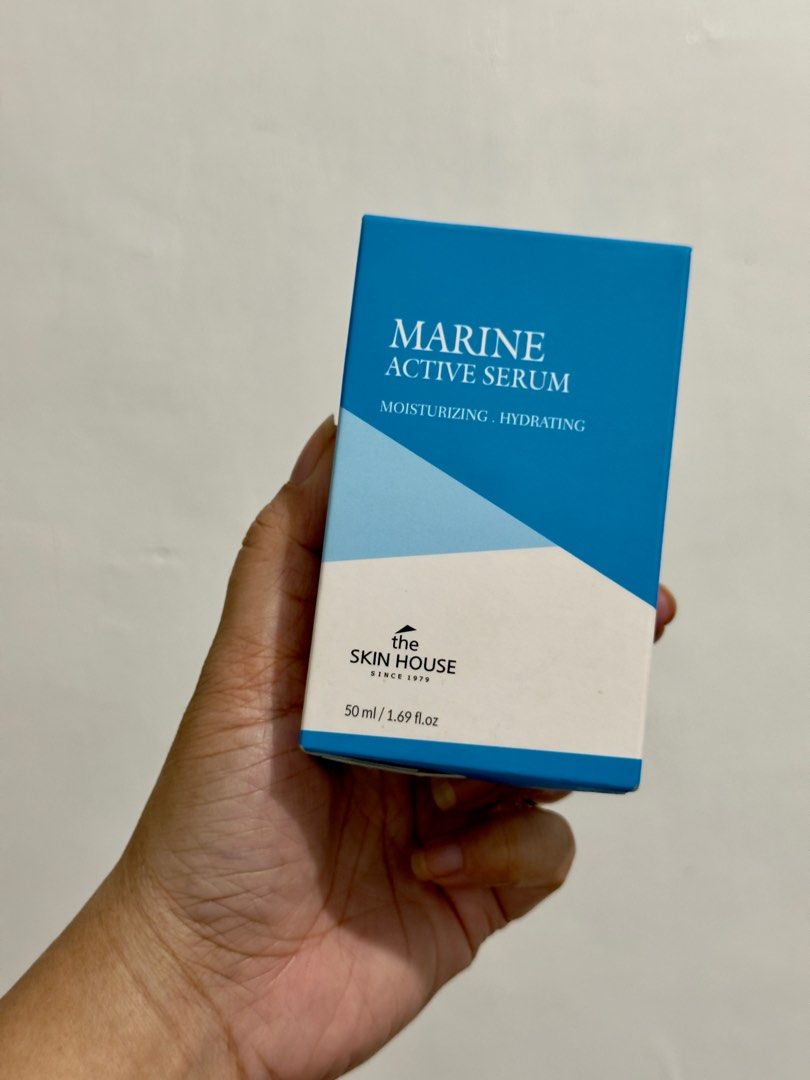 the skinhouse Marine Active serum (Category: Face Care) located in Rizal. Submitted by yham009 (Listing ID 1414240069, Image 1). Description: Guaranteed Authentic brand new and onhand you can also visit our IG @KBEAUTESKIN original price is 800+ selling low because I have duplicates I gave discounts to bundle other skincare .
