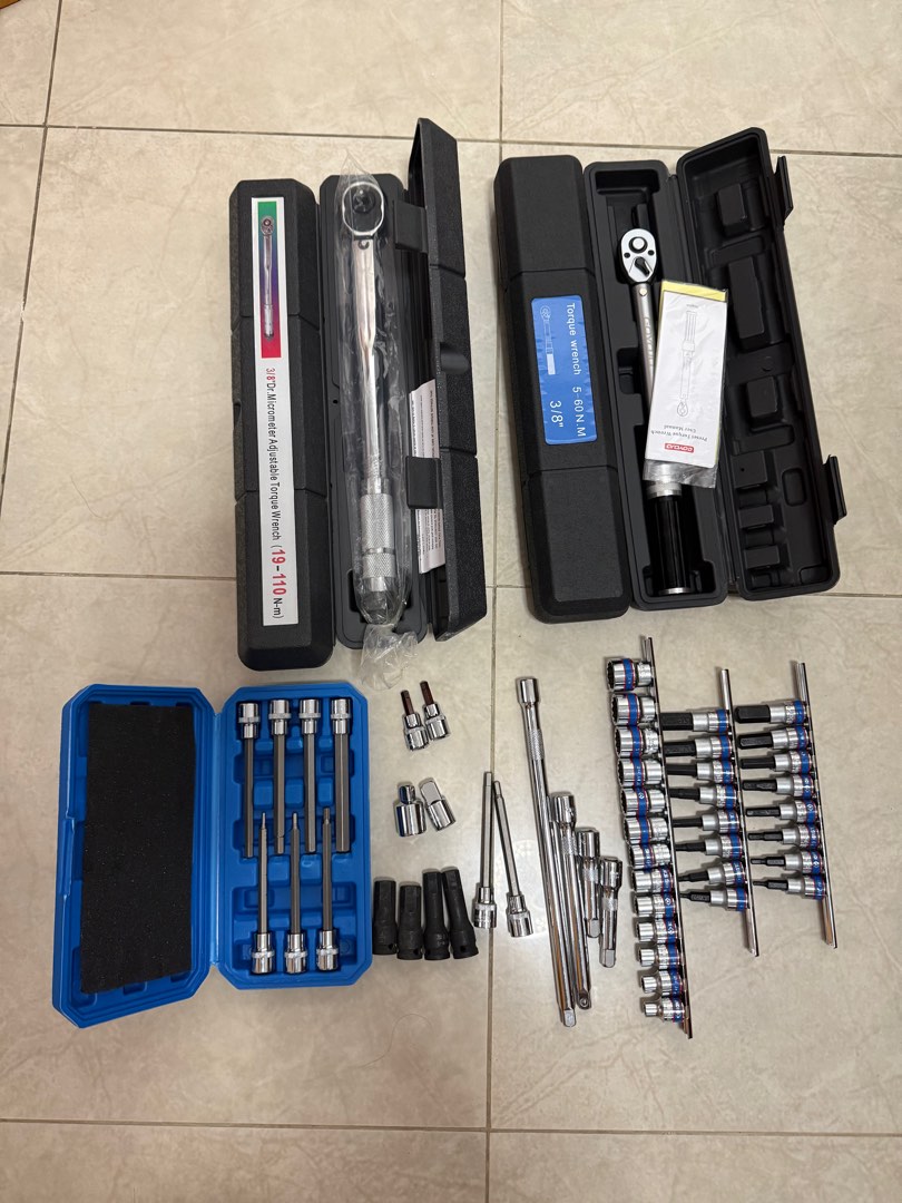 Torque & socket set (3/8), Hobbies & Toys, Stationery & Craft, Handmade ...