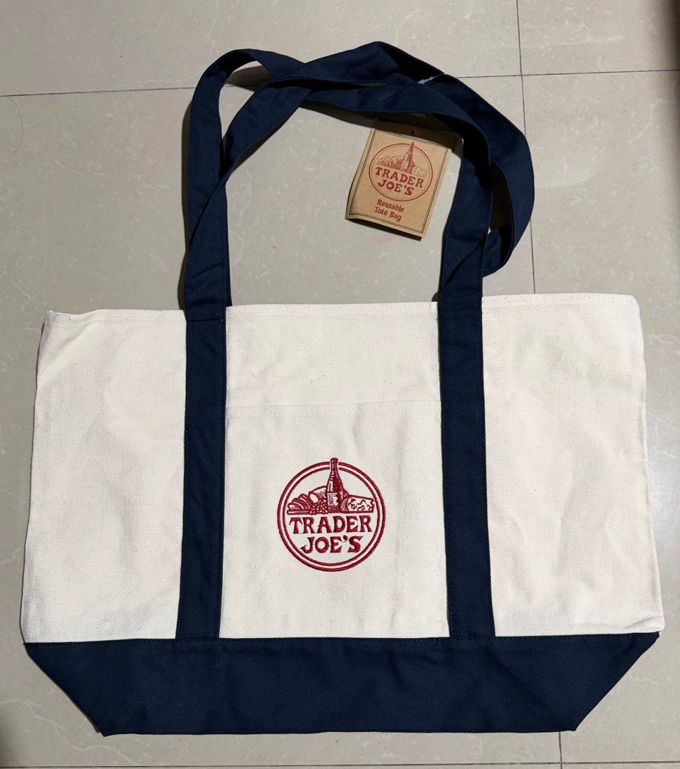 Trader Joe's Cheese Adventures Tote Bag (Category: Tote Bags) located in Manila. Submitted by kingofthegil (Listing ID 1414219643, Image 3). Description: Trader’s Joe Tote Bags from the US. Measurement 14”x 20”.