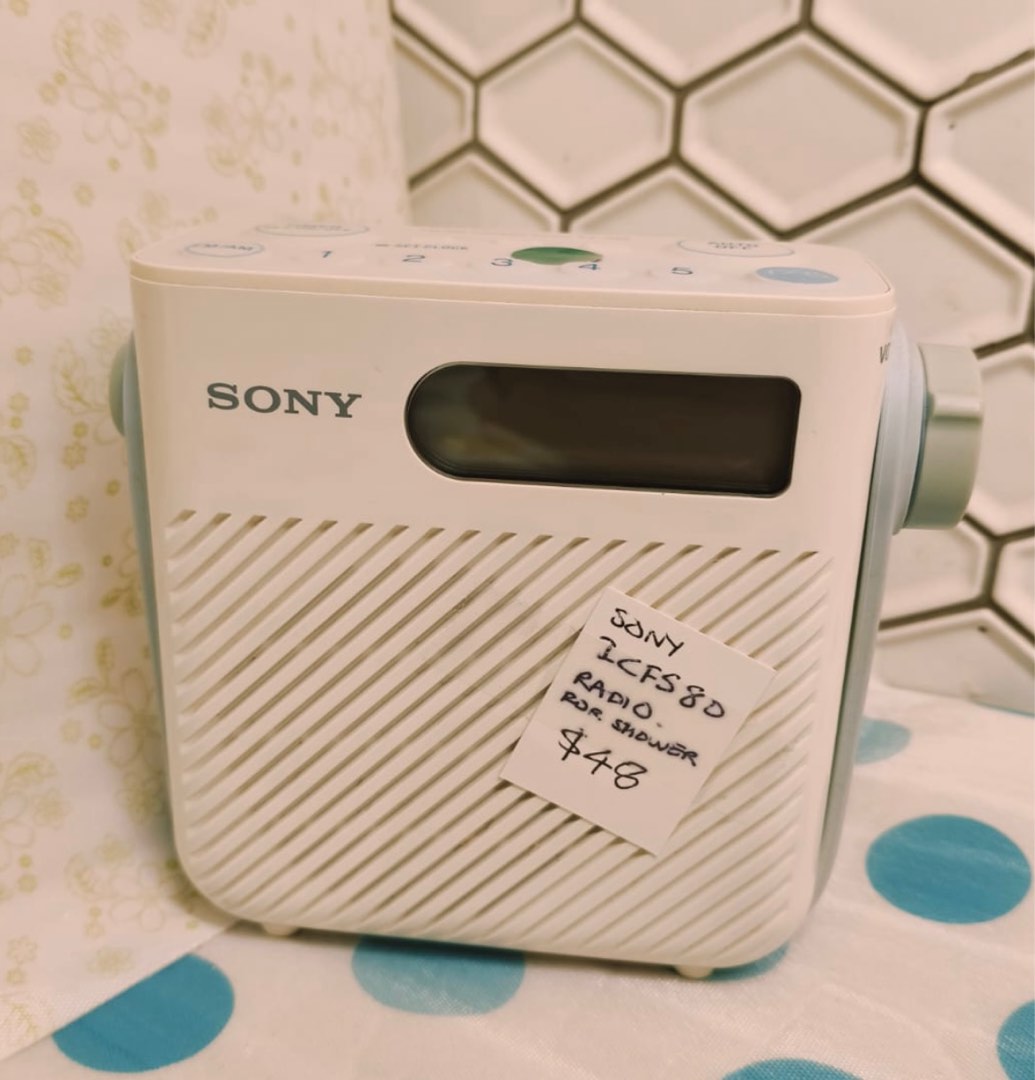 Vintage Sony radio for shower ICFS80, TV & Home Appliances, TV ...