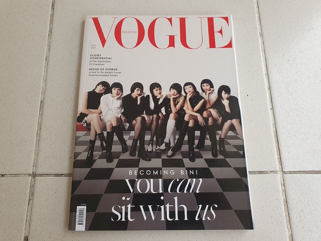 Vogue Philippines Magazine - BINI Cover (Category: Magazines) located in Quezon City. Submitted by nextnoel (Listing ID 1414246134, Image 1). Description: Vogue Philippines magazine November 2024 issue featuring BINI = 300 Meet-ups can be arranged, but pick-up through couriers is preferred..